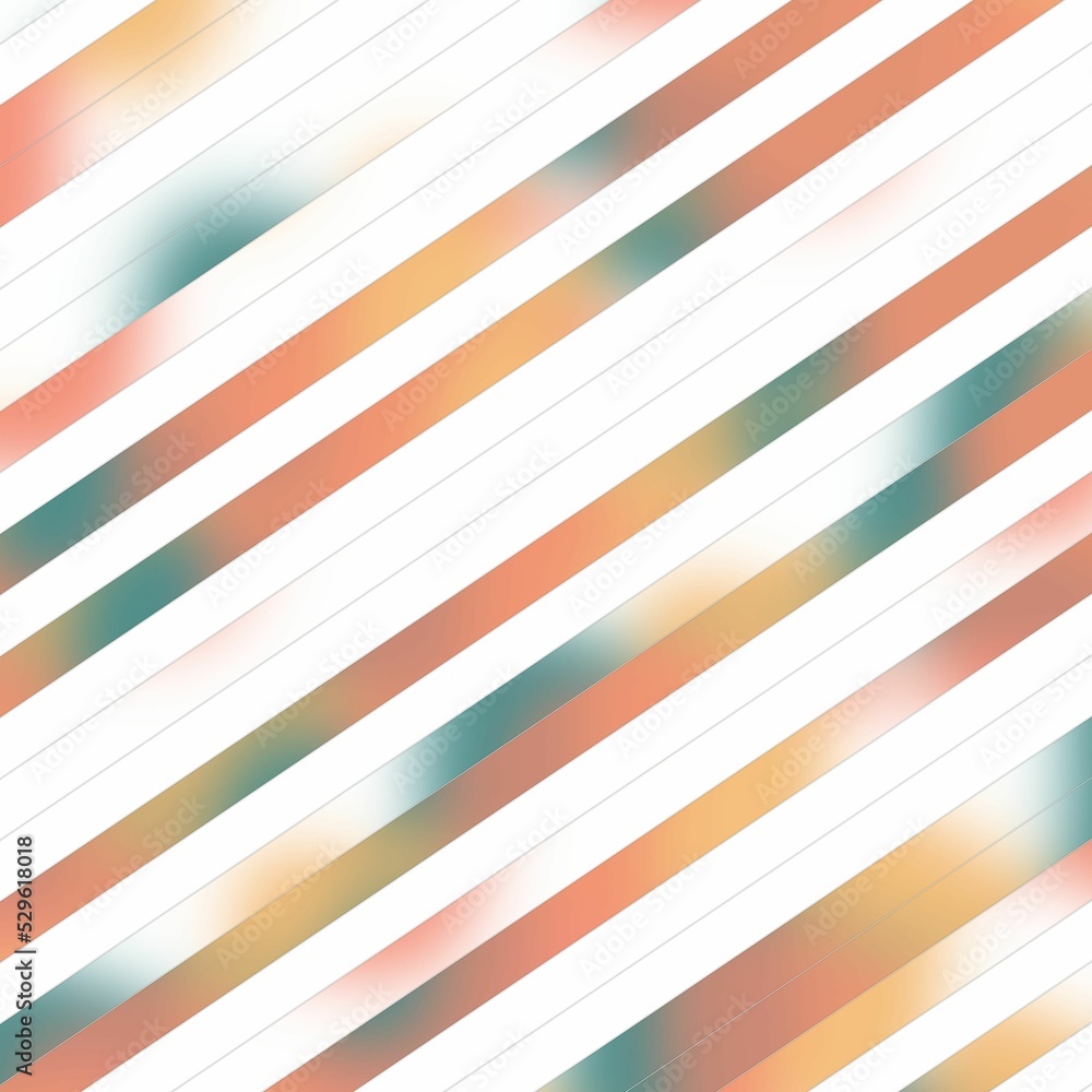 Poster abstract mosaic decorative diagonal colorful lines and strips with halftone gradients effects