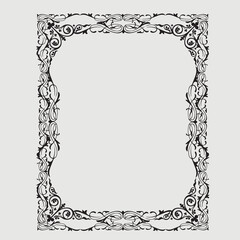 Frame, in the style of an ornament, Vector illustration eps 10, Art.