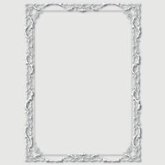 Frame, in the style of an ornament, Vector illustration eps 10, Art.