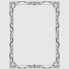 Frame, in the style of an ornament, Vector illustration eps 10, Art.