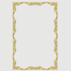 Frame, in the style of an ornament, Vector illustration eps 10, Art.