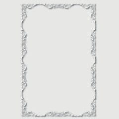 Frame, in the style of an ornament, Vector illustration eps 10, Art.