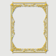 Frame, in the style of an ornament, Vector illustration eps 10, Art.