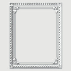 Frame, in the style of an ornament, Vector illustration eps 10, Art.