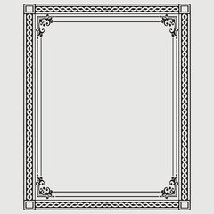 Frame, in the style of an ornament, Vector illustration eps 10, Art.