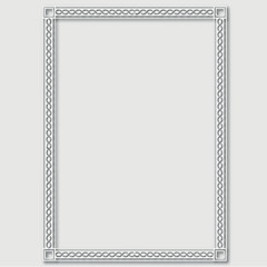 Frame, in the style of an ornament, Vector illustration eps 10, Art.