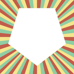 Aesthetic Colorful Frame Center Hole 