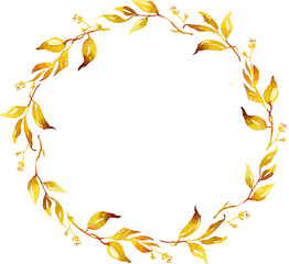 Fall leaves wreath