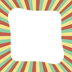 Colorful Frame Center Hole Basic Shape
