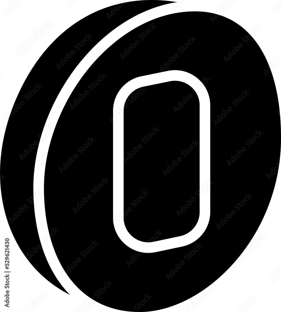 Poster isolated icon of a digital token with the number one. concept of nft, blockchain, crypto currency.