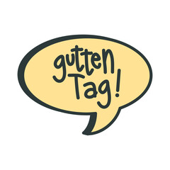 Gutten Get Word Bubble Chat Symbol Logo Collection