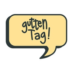Gutten Get Word Bubble Chat Symbol Logo Collection