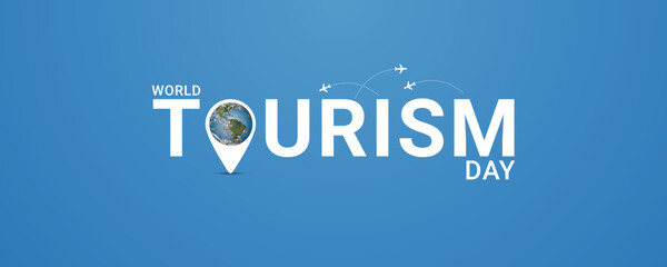 World tourism day travel 3d concept design