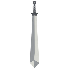 Sword Two Handed Two Side Sharp Big Swords Knight Weapon