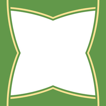Twibbon Green And Yellow Frame Basic Shape