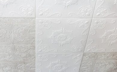  New molded foam sheets with beautiful pattern, stick on top of old plastic thin slabs
