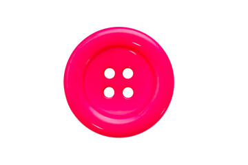 Isolated pink button on transparent surface - 529628698