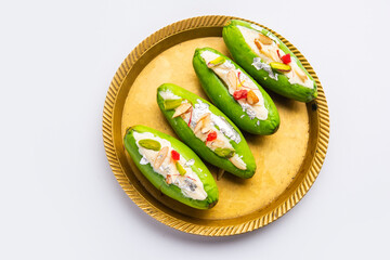 Parwal Mithai is a popular North Indian sweet&nbsp;called Parval Pak, made&nbsp;using pointed gourd and khoya