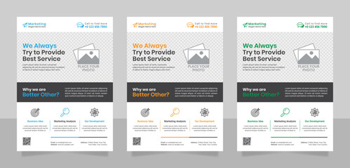 Marketing Flyer Corporate Business Brochure Template Design Leaflet