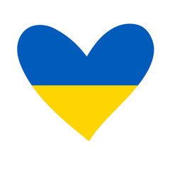 Ukraine Flag Herz png - obrazy, fototapety, plakaty