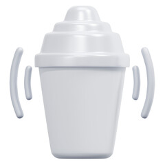 cocktail shaker 3d render icon illustration