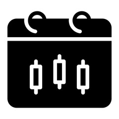 calendar glyph icon