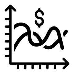 graph glyph icon