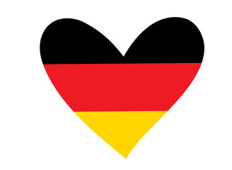 Germany Flag Heart png