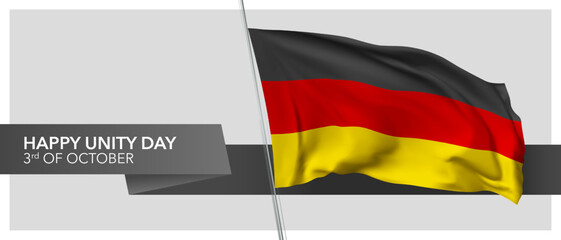 Germany victory day vector banner, greeting card