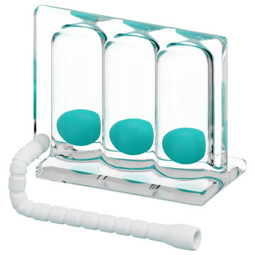 spirometer 3d render icon illustration