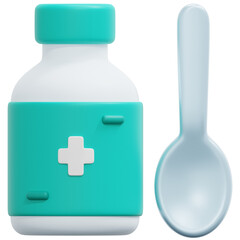 Obraz premium cough 3d render icon illustration