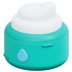 cream 3d render icon illustration