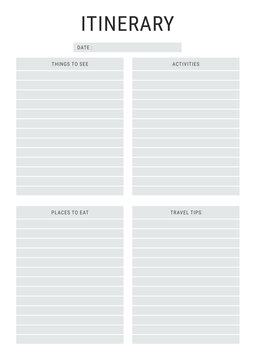 Itinerary