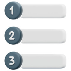 Obraz premium priority 3d render icon illustration