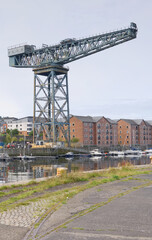 Crane in Port Glasgow at James Watt Dock