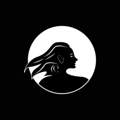 silhouette of a girl