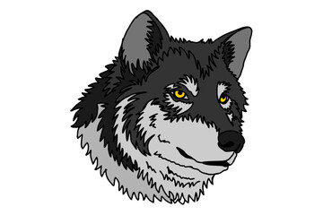 Wolf Head Vector