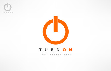 turn on logo vector design