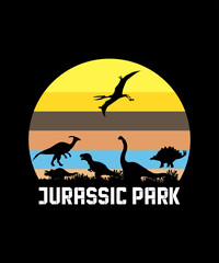 Jurassic park dinosaur vector design