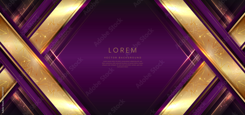 Poster elegant vertical violet luxury background with diagonal lighting effect and sparkling with copy spac
