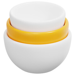 bowl 3d render icon illustration