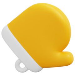 kitchen glove 3d render icon illustration