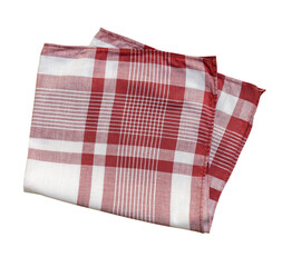 Vintage stripped cotton Handkerchief for men isolated.