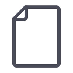 Document, empty, file, page icon