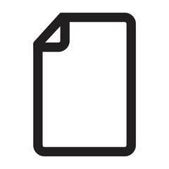 Empty paper vector icon 
