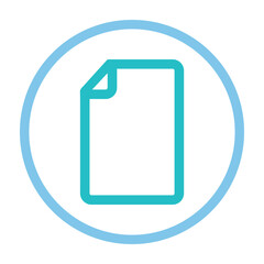 page, document icon vector