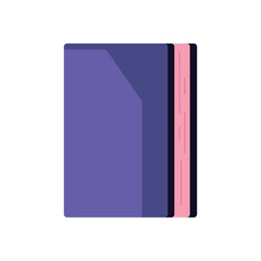 flat purple book