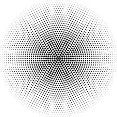 Radial gradient dot effect with a transparent background
