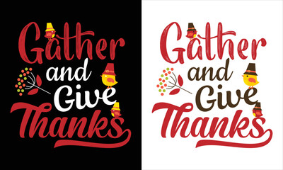 Thanks giving day T shirt Design