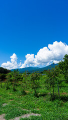 空と雲の背景素材